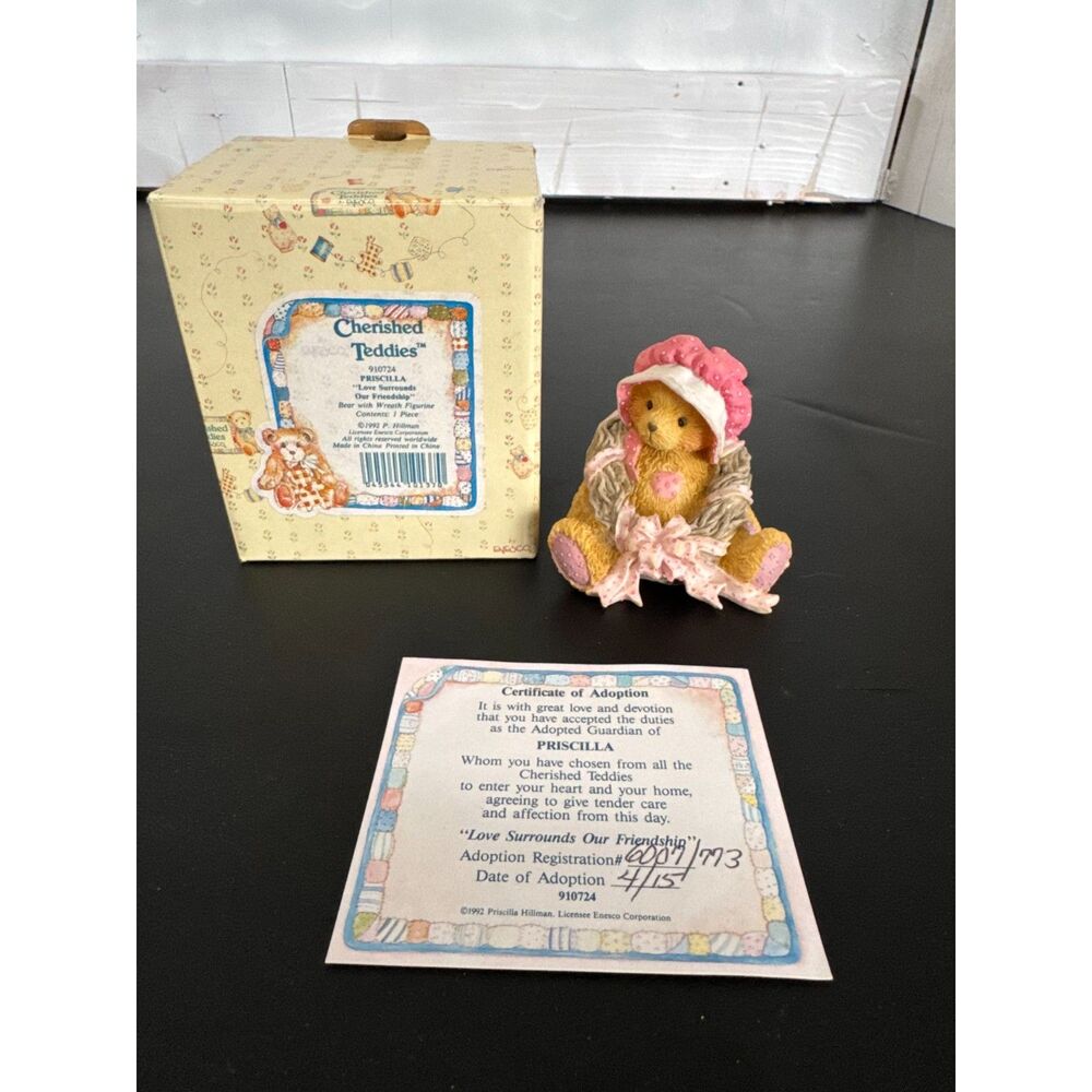 Cherished Teddies Priscilla "Love Surrounds Our Friendship" Bear